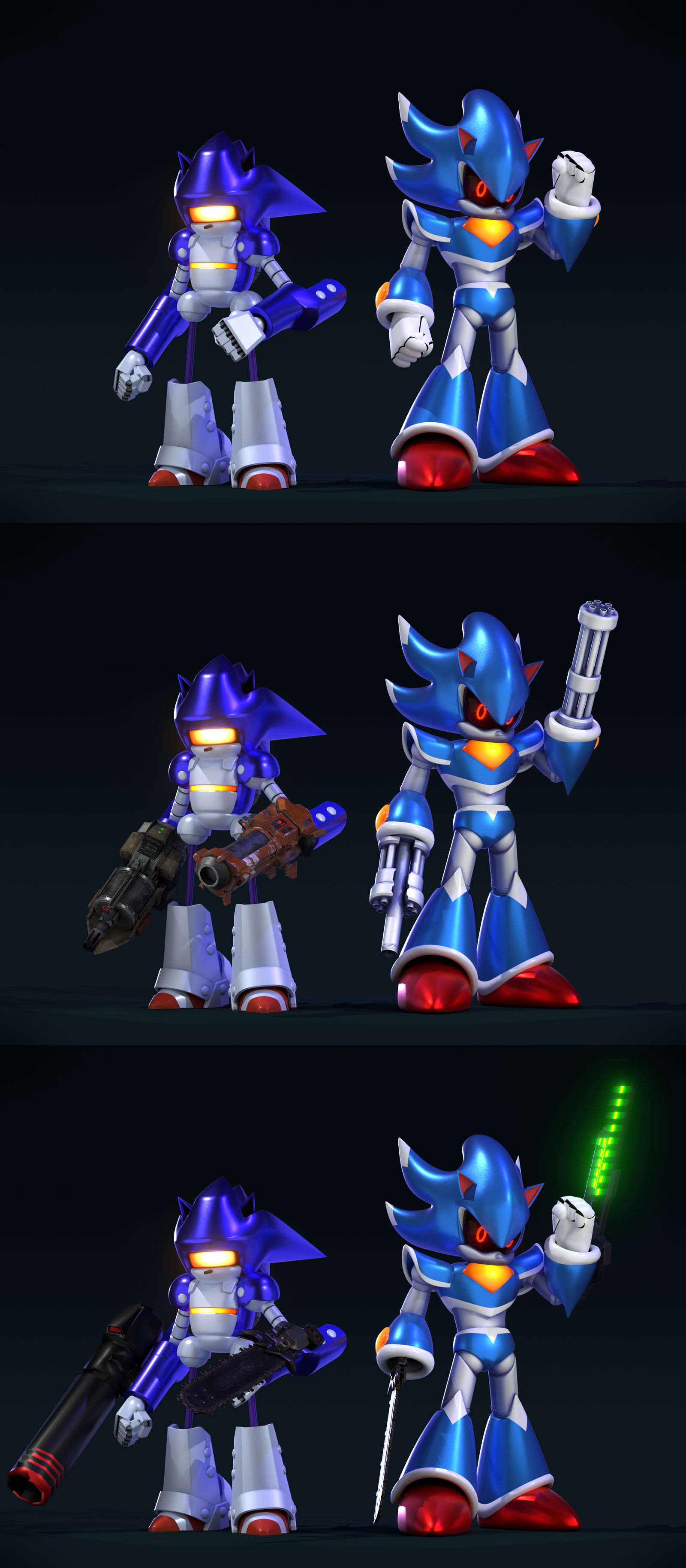 Mecha Sonic/Metallix by TenebrisD90 on DeviantArt