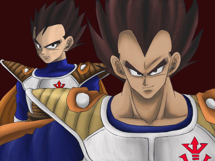 His father and  Vegeta .