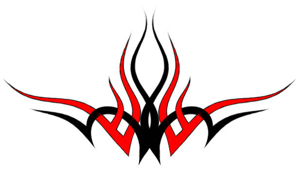 Black and Red Tribal