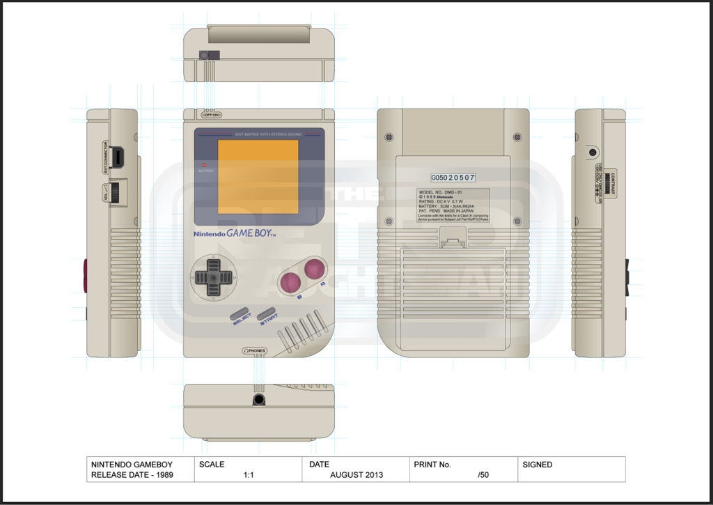 Gameboy Reference Nintendo Gameboy by theretrodraughtsman on DeviantArt