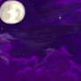 ..Night purple clouds..