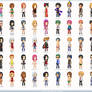 ..A bunch of pixel avatars..