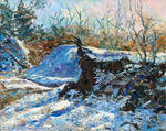 Impasto winter scene in oil by Kay-Sparrow