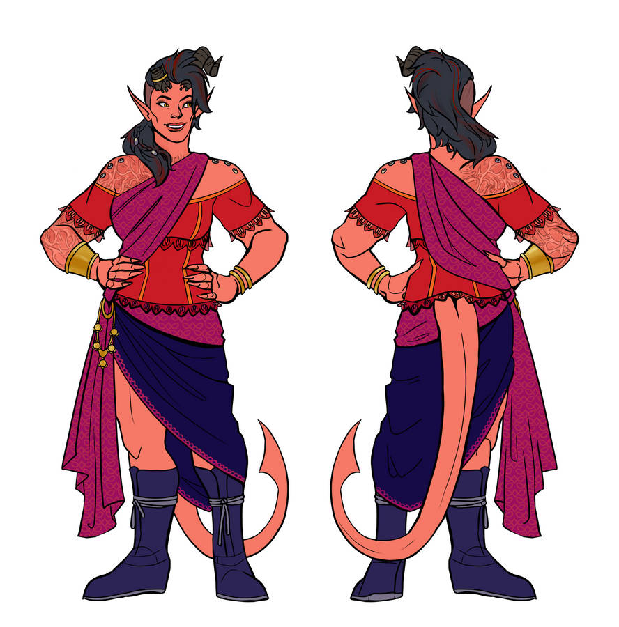 Deviantart Karlch Commission: Karlach Outfit Ref by artbySarf on DeviantArt