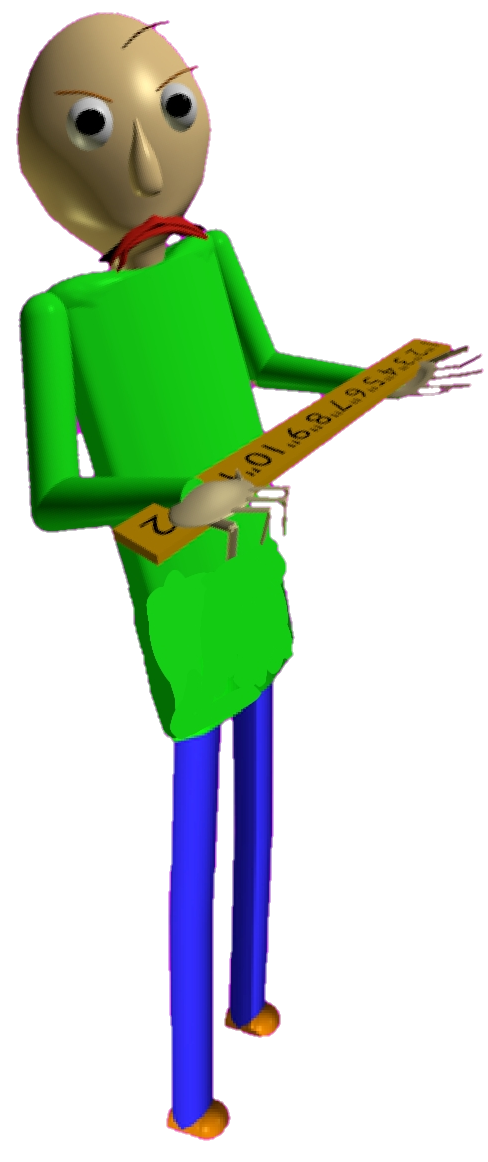 Angry Baldi With Ruler Pose PNG by TheRealDannnyDude452 on DeviantArt