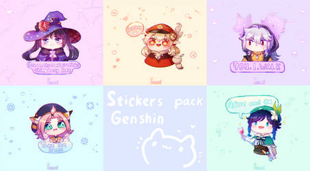 Stickers pack Genshin