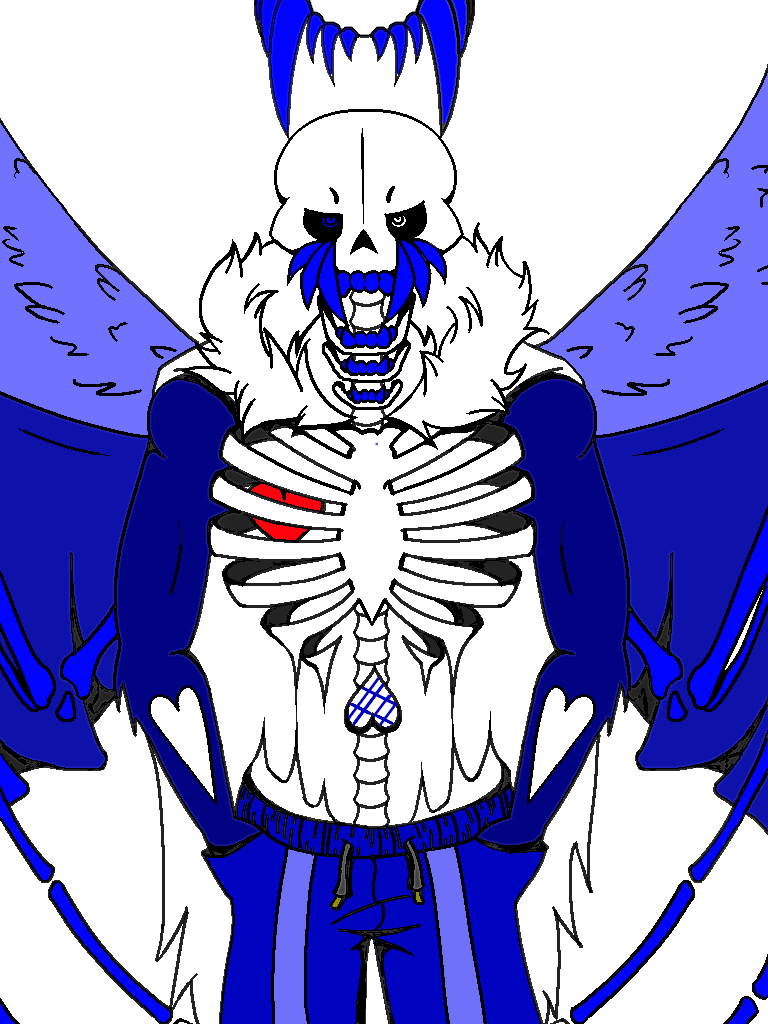 Seraphim!Sans X Reader X GB!Sans{STOP!} by skylandergroupdraws on