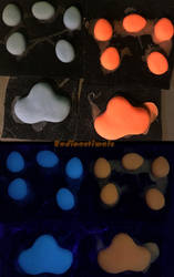 Blue and Orange Silicone Pawpads for sale