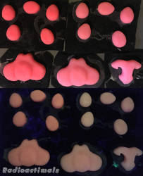 Pink Silicone Cat Pawpads and Nose Set for Sale