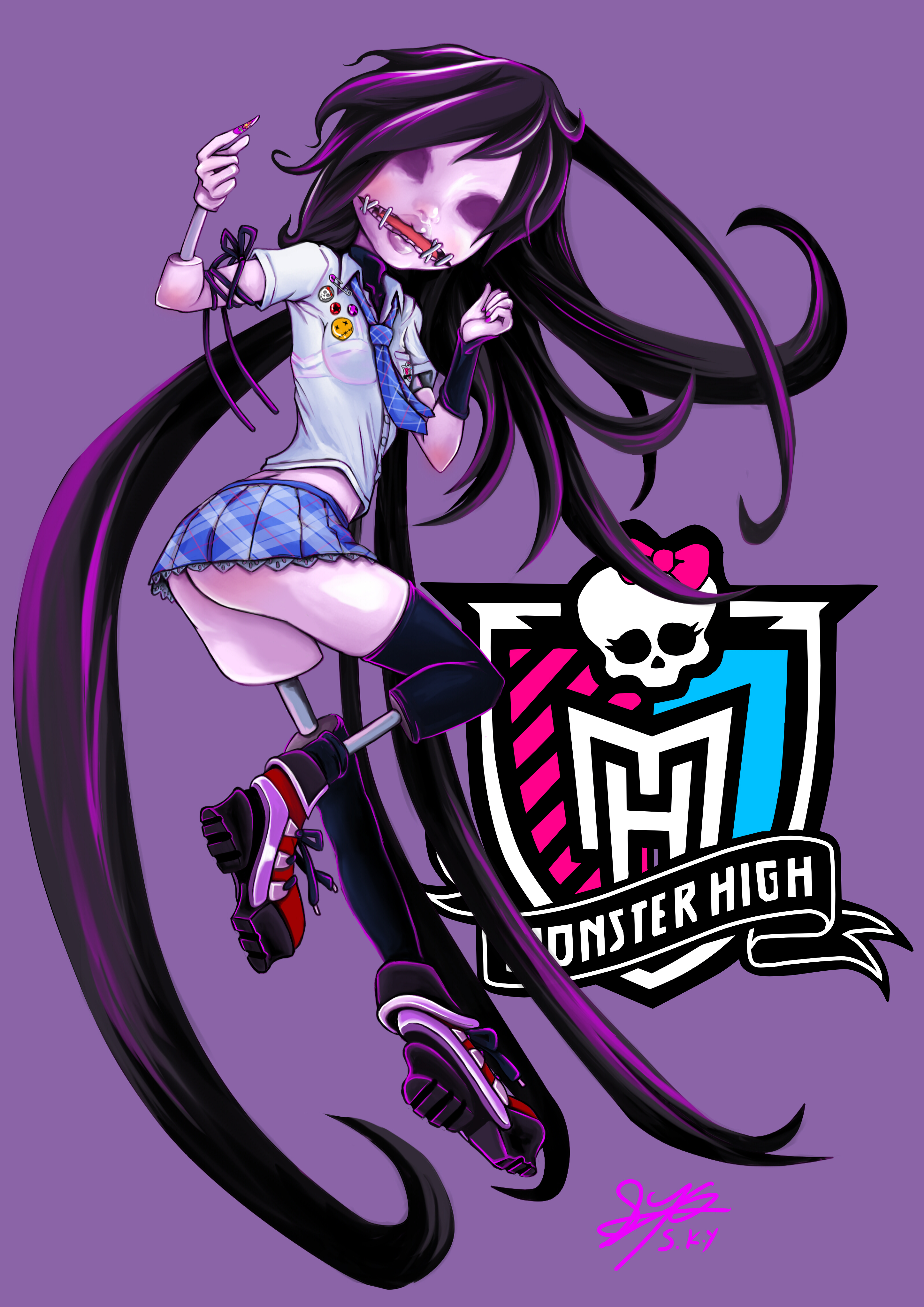 Monster High oc Akihabara japan School Uniform by skyshek 