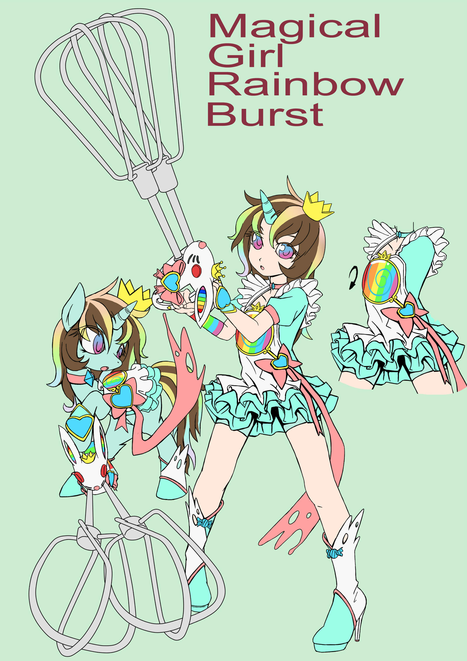 Magical mlp oc Rainbow Burst(Design Test)