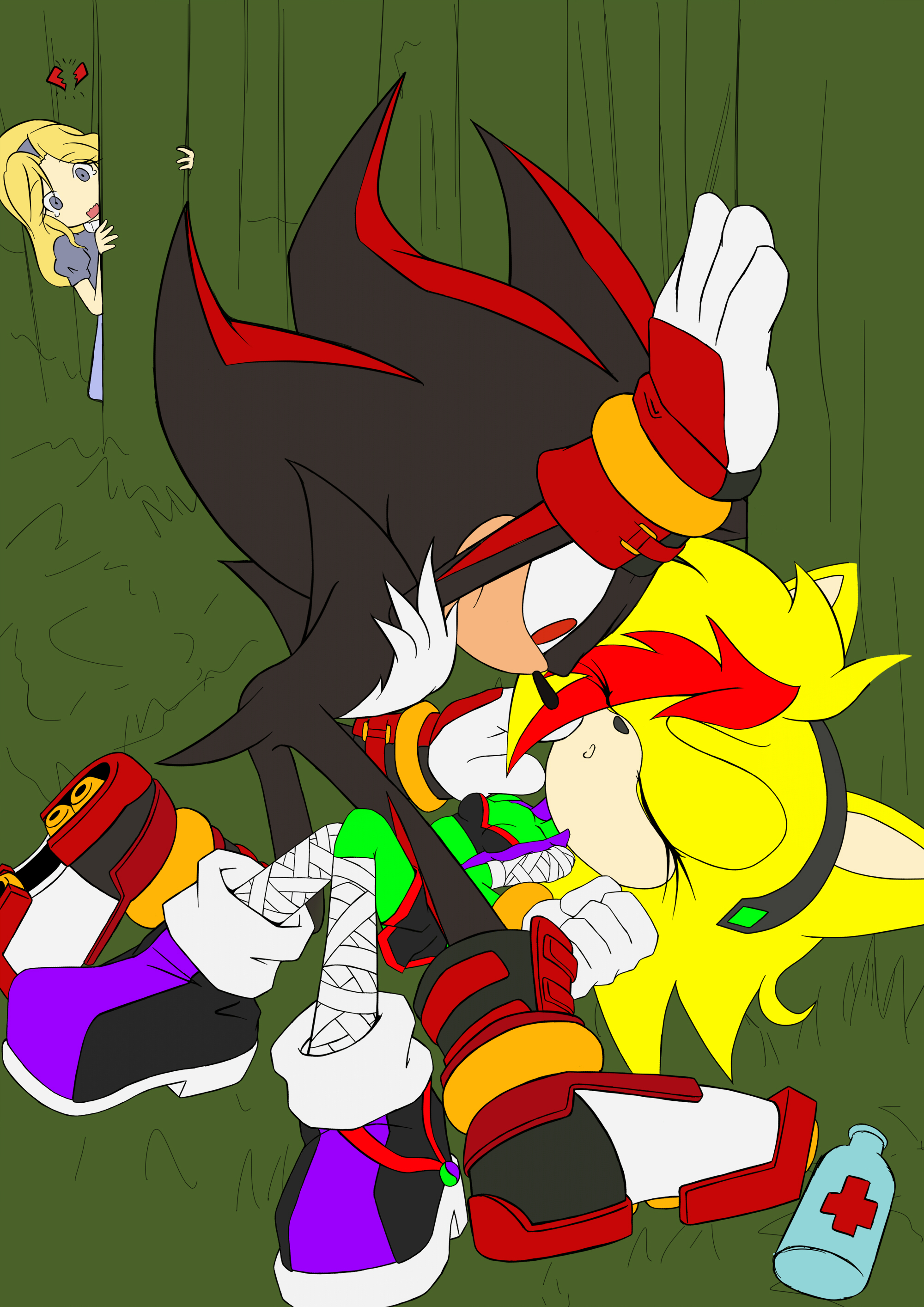 Sonic OC IrisEliza and Shadow(DesignTest)