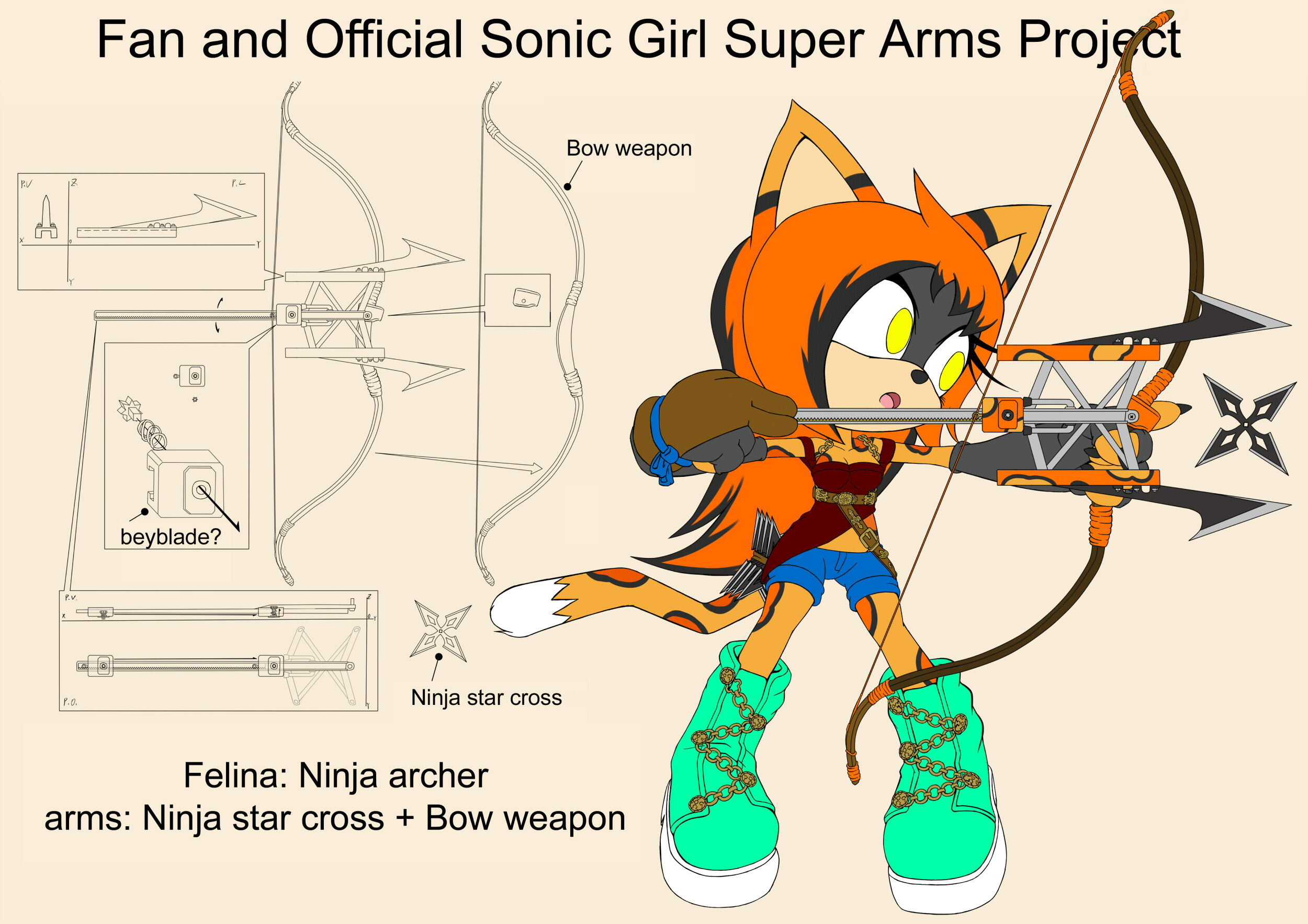 OCSonicSuperArmsProject Felina(DesignTest)