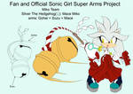 SonicSuperArmsProject  Silver the Hedgehog(DesignT by skyshek