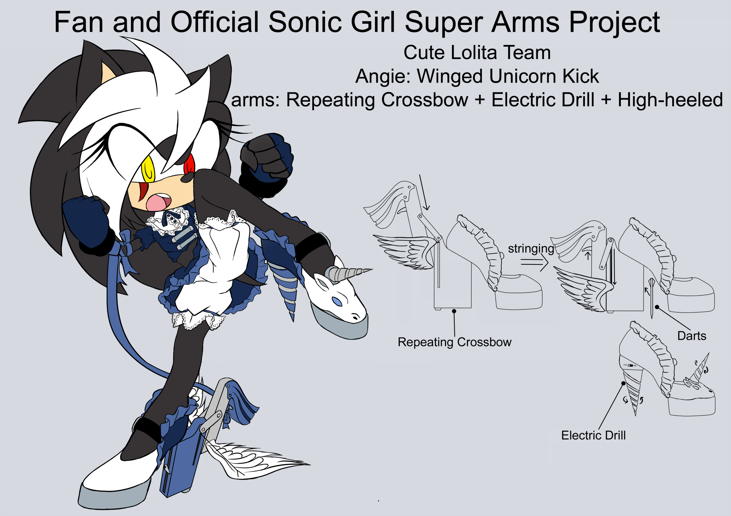 SonicSuperArmsProject  Angie (DesignTest)