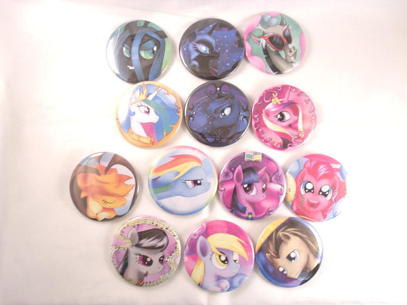 MLP Buttons - Characters by BubbleCheez on DeviantArt