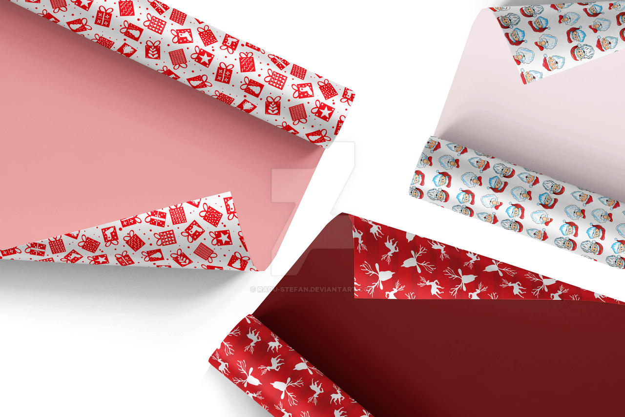 Download Christmas Wrapping Paper Mockup By Radu Stefan On Deviantart