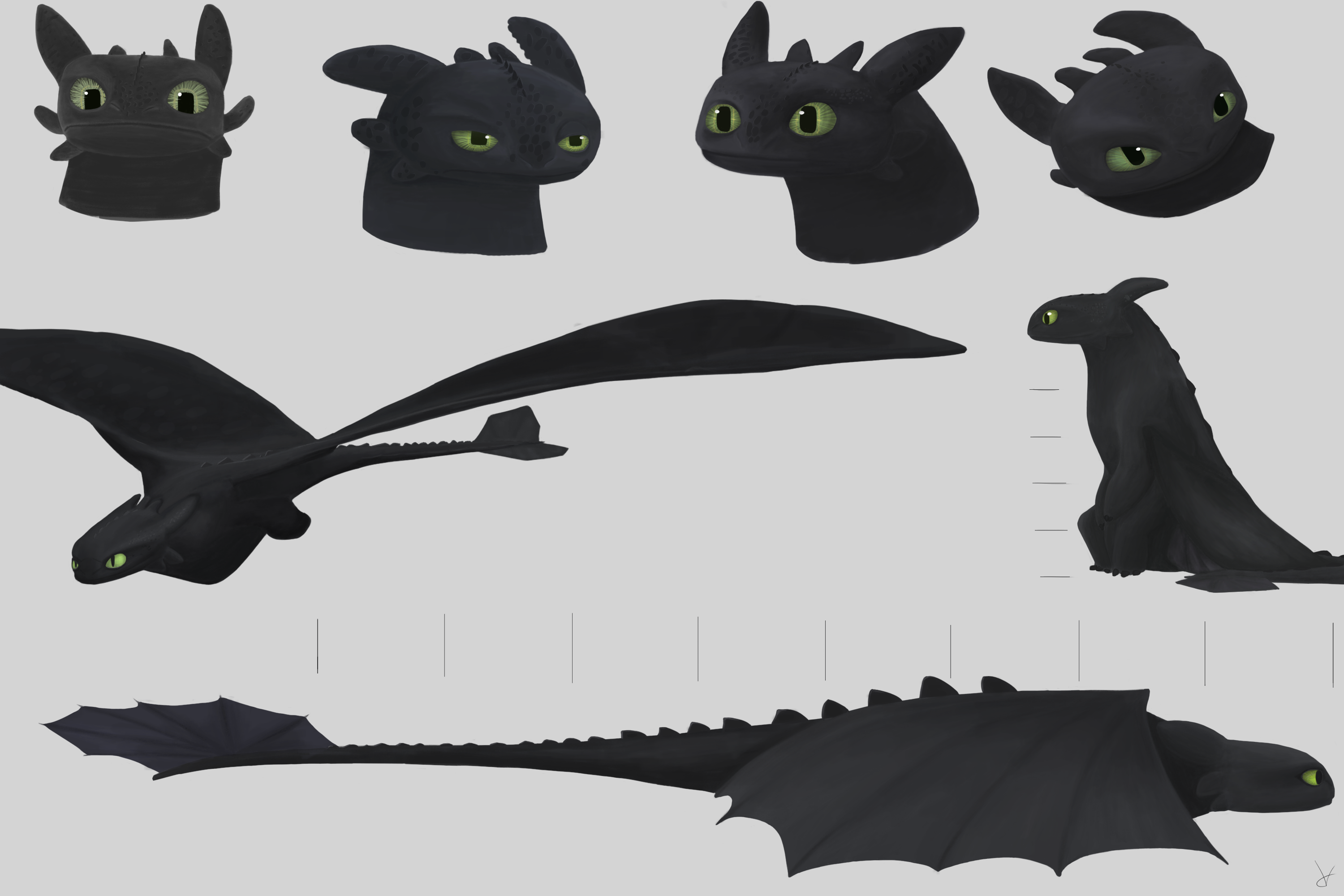 HTTYD Reference Toothless 3 by Kamalek on DeviantArt