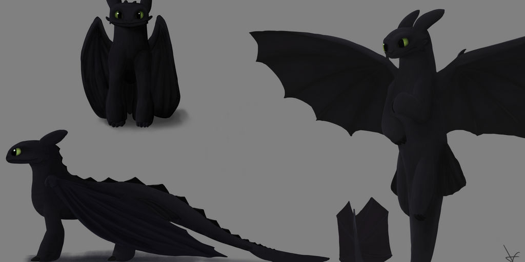 Reference Toothless 4 by Kamalek on DeviantArt