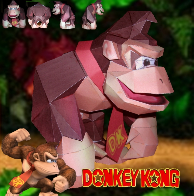 Donkey Kong papercraft