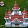 Peach's castle papercraft