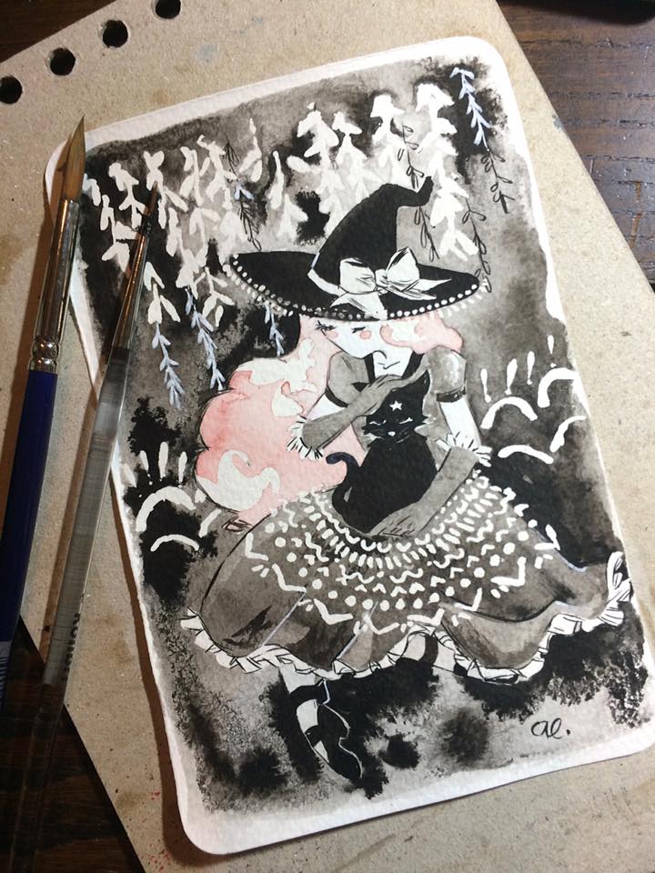 Inktober 9 - Lolita Witch