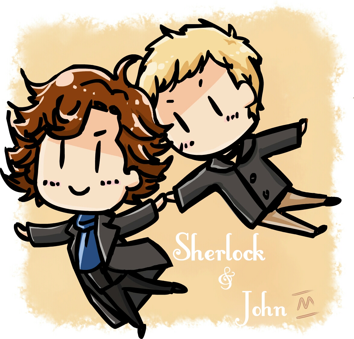 Cute Sherlock and John