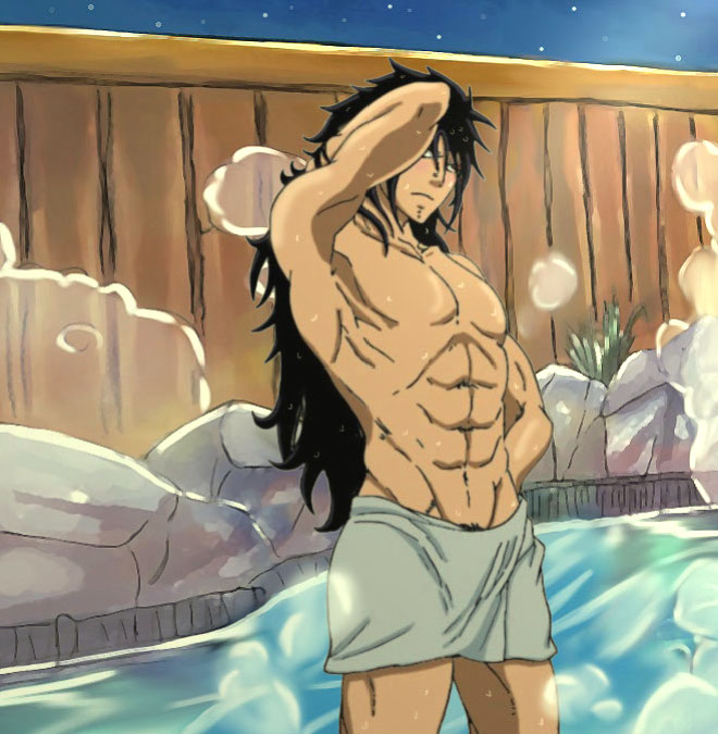 Gajeel - Bathtime