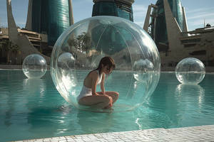 Girl in a Bubble