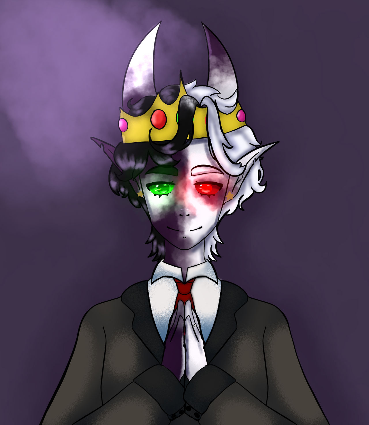 Heres a Ranboo drawing by MiloTheWolfy on DeviantArt