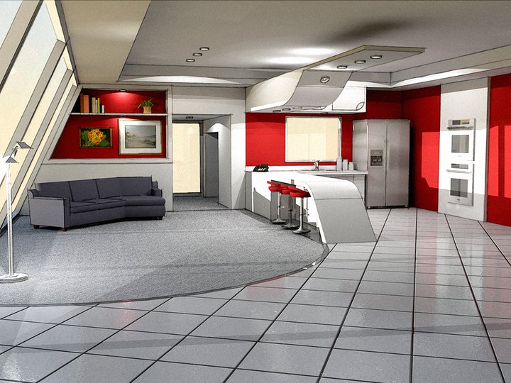 Postmodern Interior Design 1 by PCross on DeviantArt