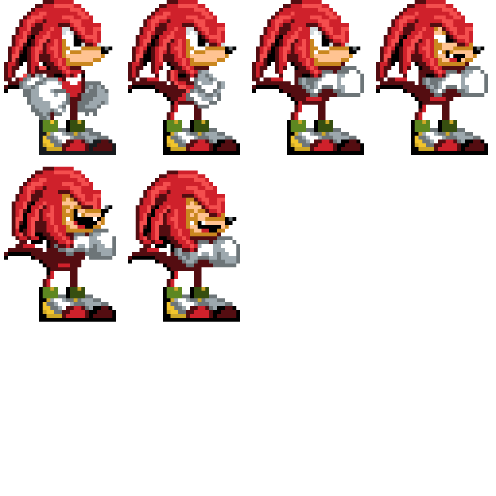 Knuckles Chuckle Sprite Prototype Knuckles By Sonicmarquez26 On