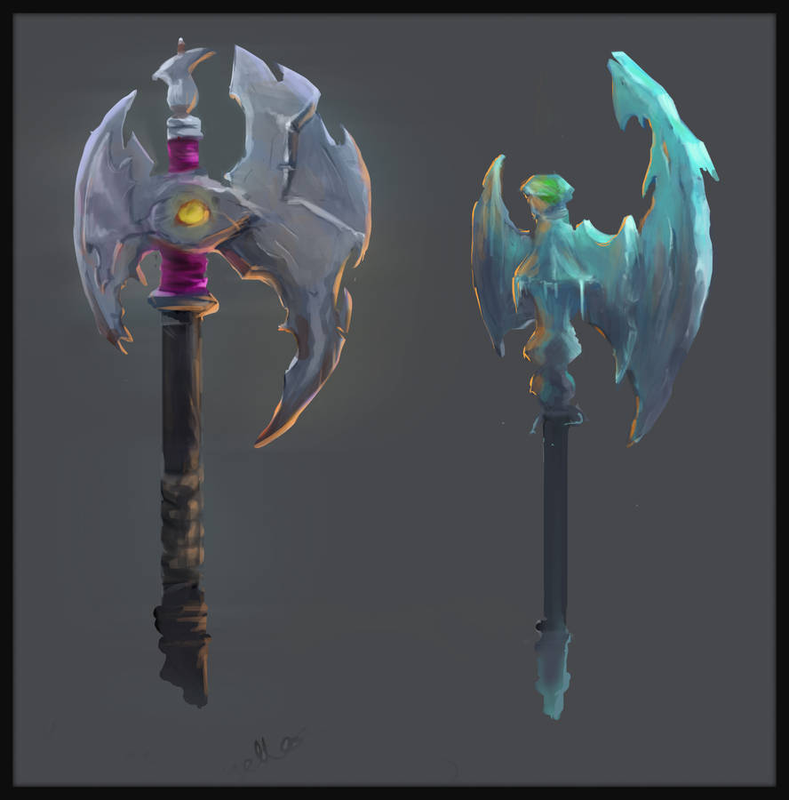 Battle Axe Designs by daniellevivianart on DeviantArt