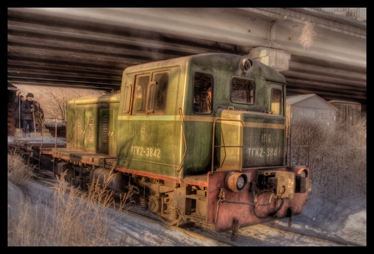 Winter Train HDR