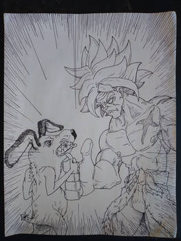 Broly vs Courage the cowardly dog