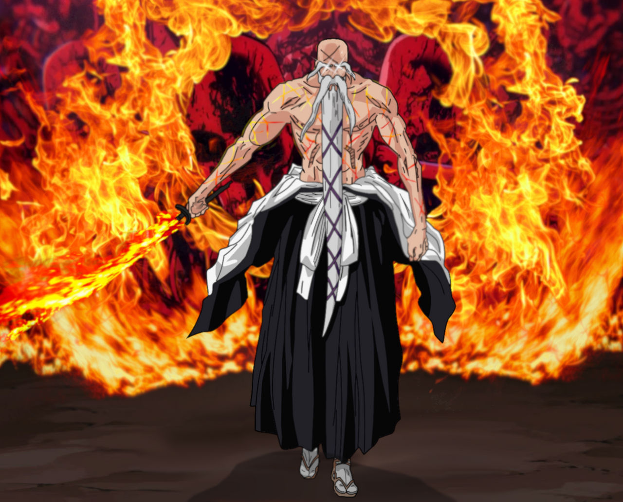 Yamamoto from Bleach by 1Sasch on DeviantArt