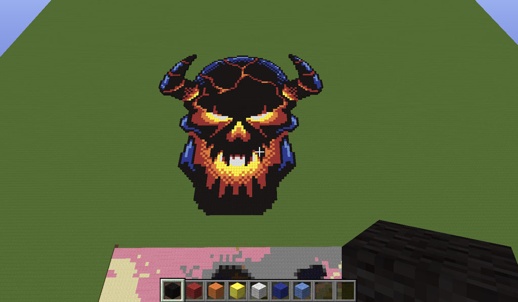Flame Skull Minecraft Pixel Art By Rest In Pixels On Deviantart Flame Skull Minecraft Pixel Art By Rest In Pixels On Deviantart