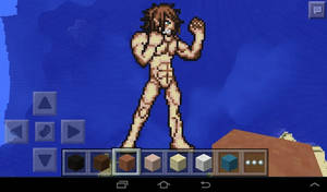 Eren's Titan form ~ minecraft pixel art