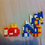 Magikaps's evolution line - perler beads