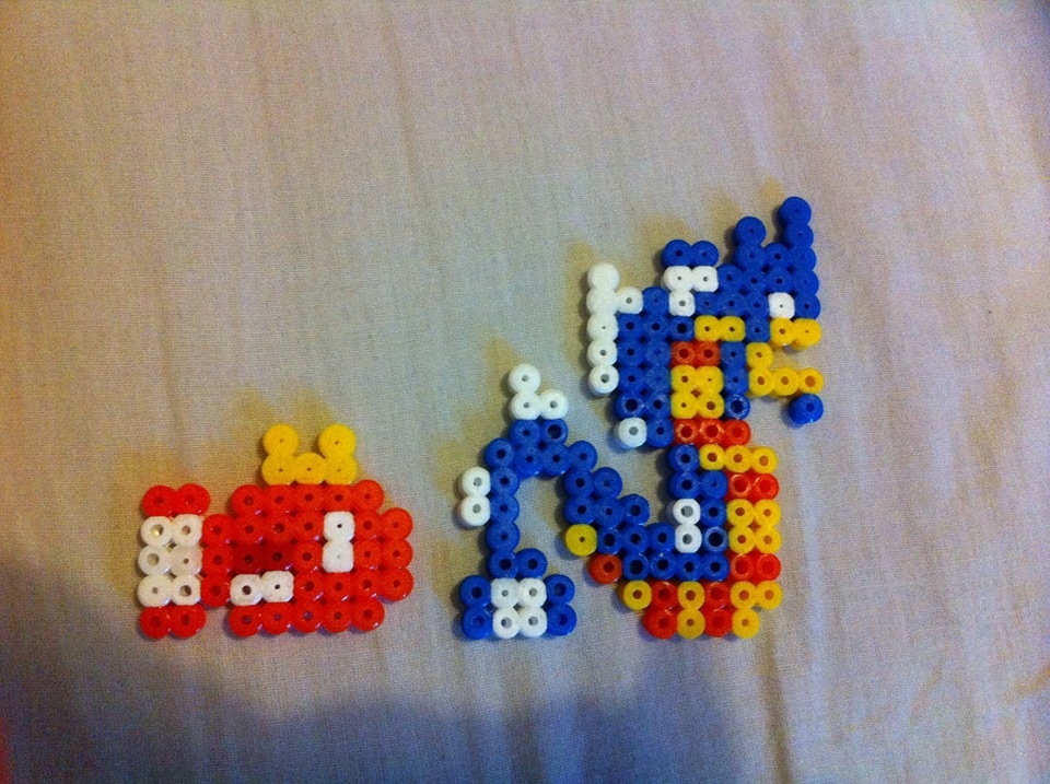 Magikaps's evolution line - perler beads