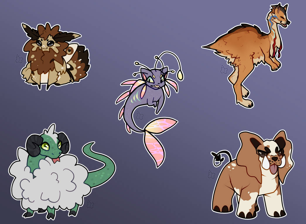 Random Creature Adopts 1 - OPEN 4/5 by AnA-AdoptShop on DeviantArt