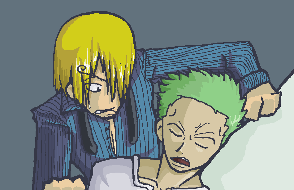 Up to no good...Sanji x Zoro