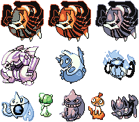 Pokemon sprites 1 gen style