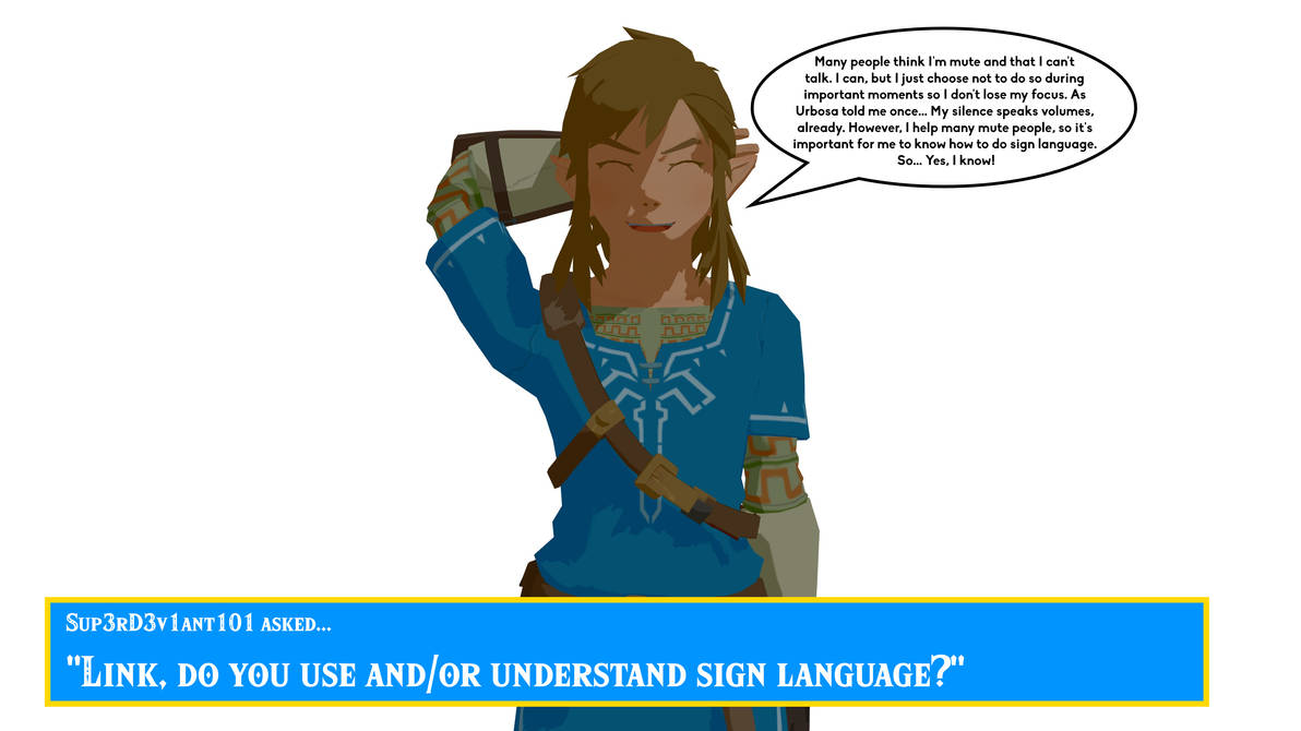 Ask Link And Zelda 1 Knowing Sign Language By Pikapika 00 On Deviantart