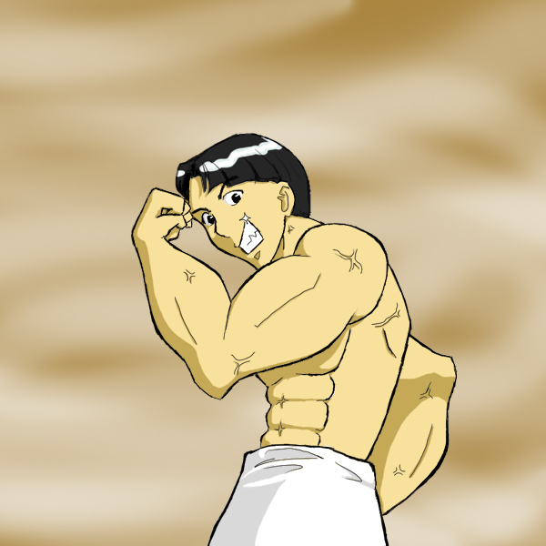 Buff Man in color.