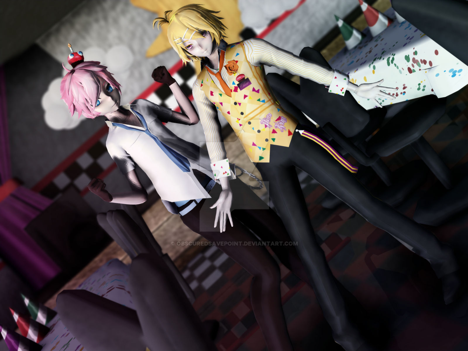 Five Nights It Anime 2 model DL [CLOSED] by MikuTatsune25v on