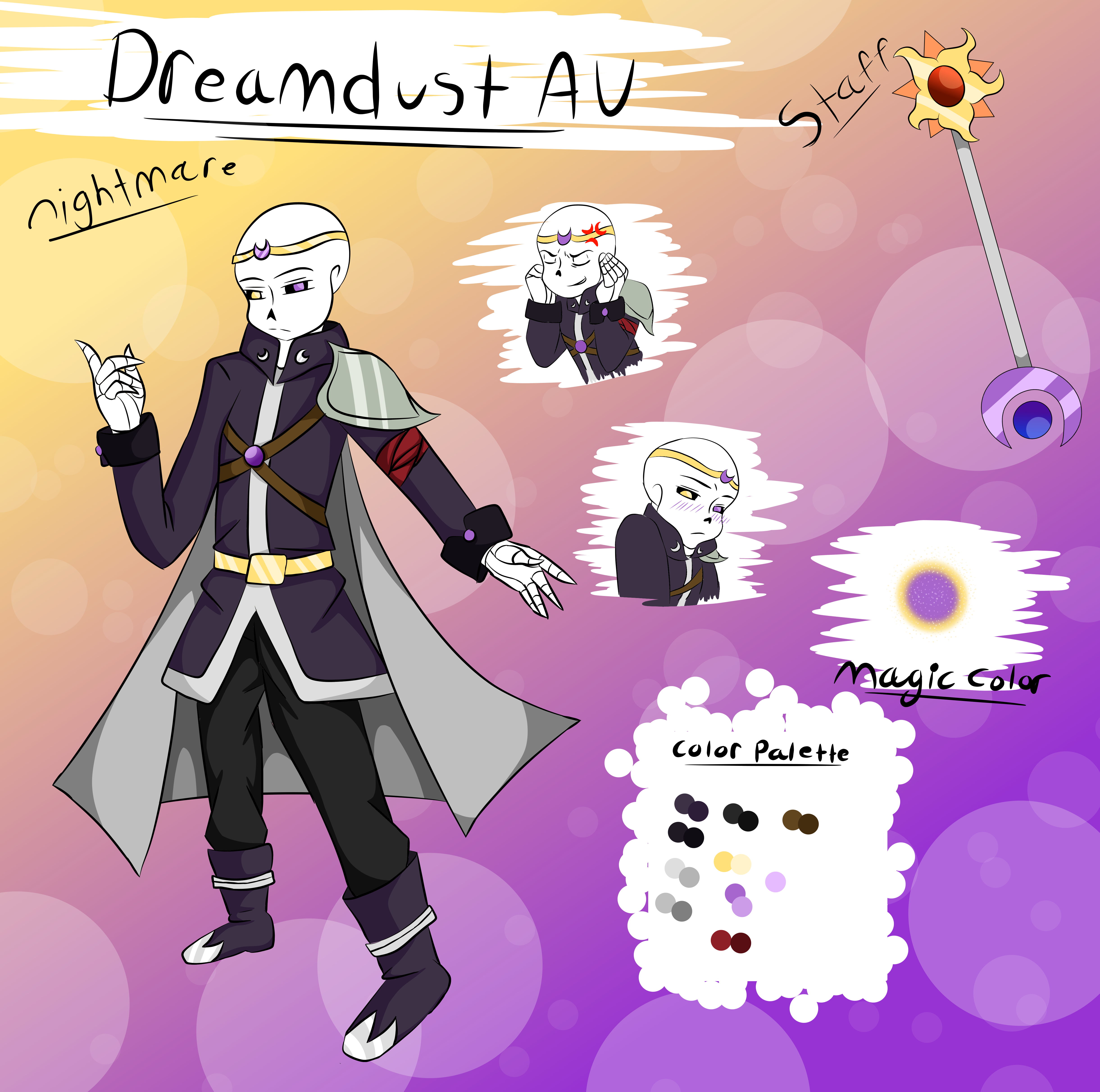 Dreamdust: Nightmare by obscuredsavepoint on DeviantArt, nightmare sans  personality 