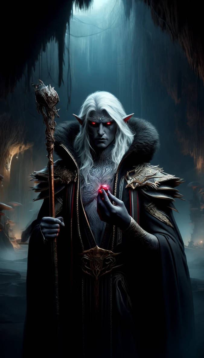 mm - dark elven mage https: creation Images High... Dark Elf Mage by wildhunt78 on DeviantArt