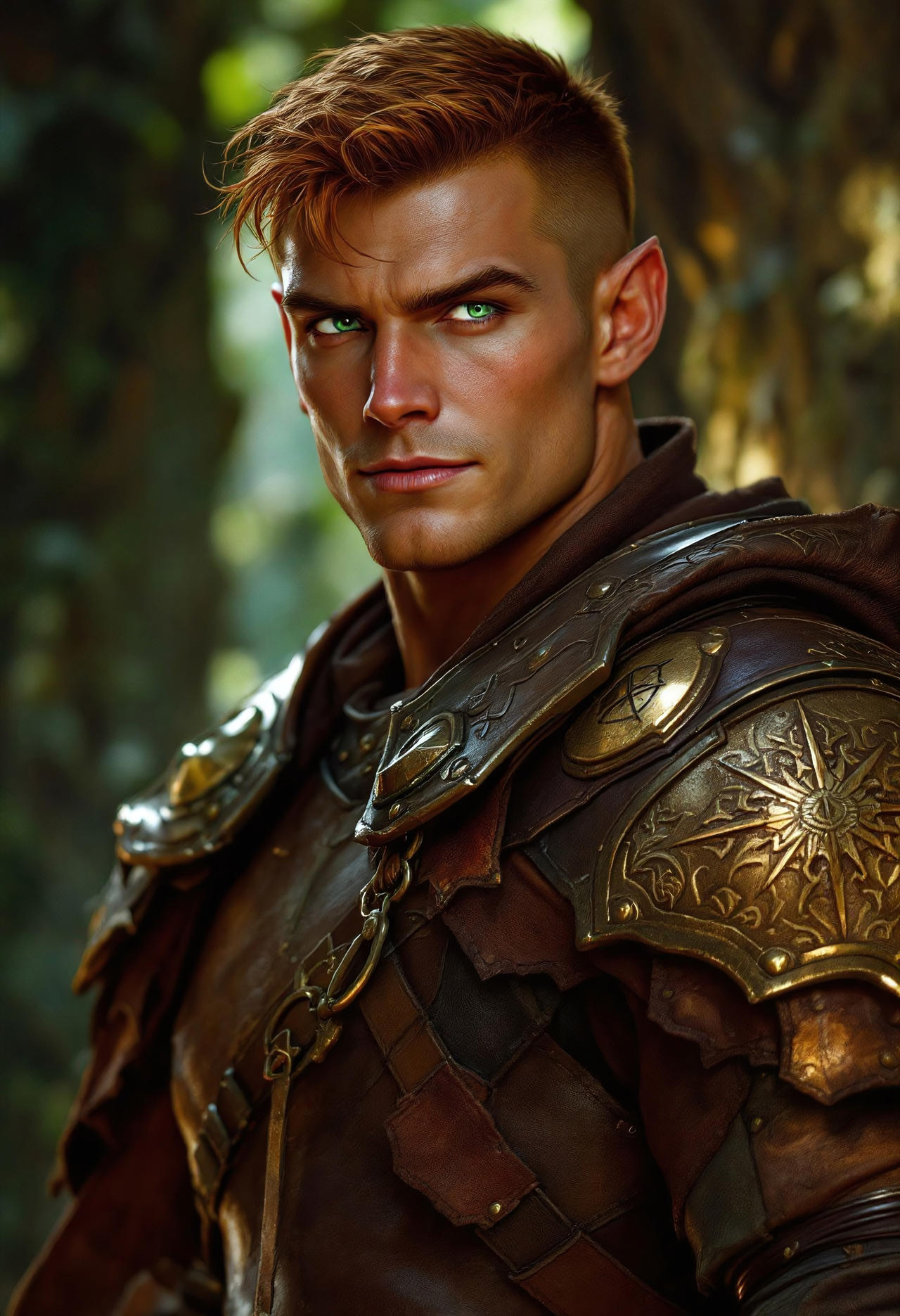 Male Half-elf (Copper) Ranger 1 by wildhunt78 on DeviantArt