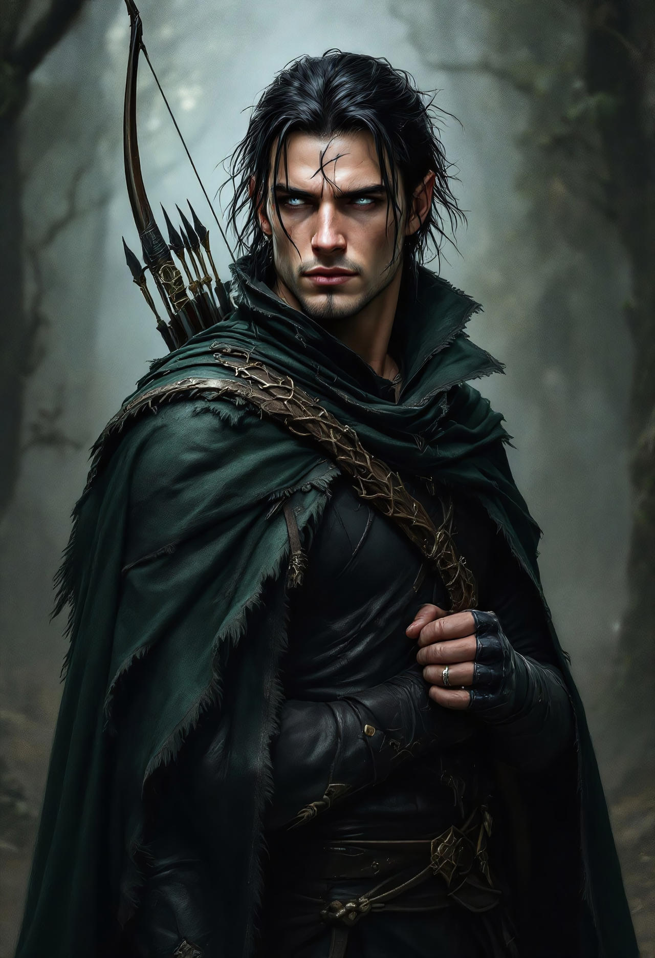 Broody Half-elf Ranger 1 by wildhunt78 on DeviantArt